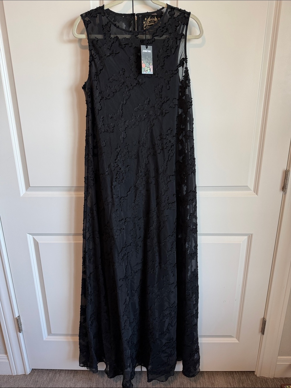 Johnny Was Flower Jacquard Maxi Dress